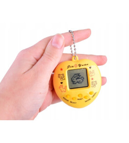 Tamagotchi Jajko 168w1 - Gra Elektroniczna dla Dzieci - żółte