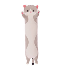 130 cm Długi pluszowy Kot - Przepiękny, Milutki i Wielofunkcyjny! ( kolor różowy )