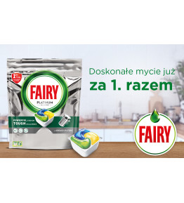 Fairy Platinum All in One Cytryna Tabletki do zmywarki 100 Tabletek do Trudnych Zabrudzeń